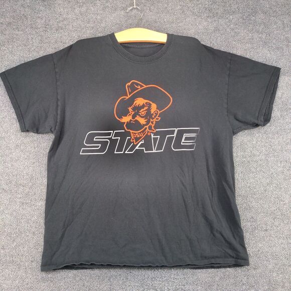 Oklahoma State University Men's T-Shirt L Short Sleeve Crew Neck Regular Fit - Picture 2 of 11
